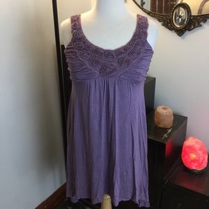 EUC Soprano M PURPLE Floral Sleeveless Dress